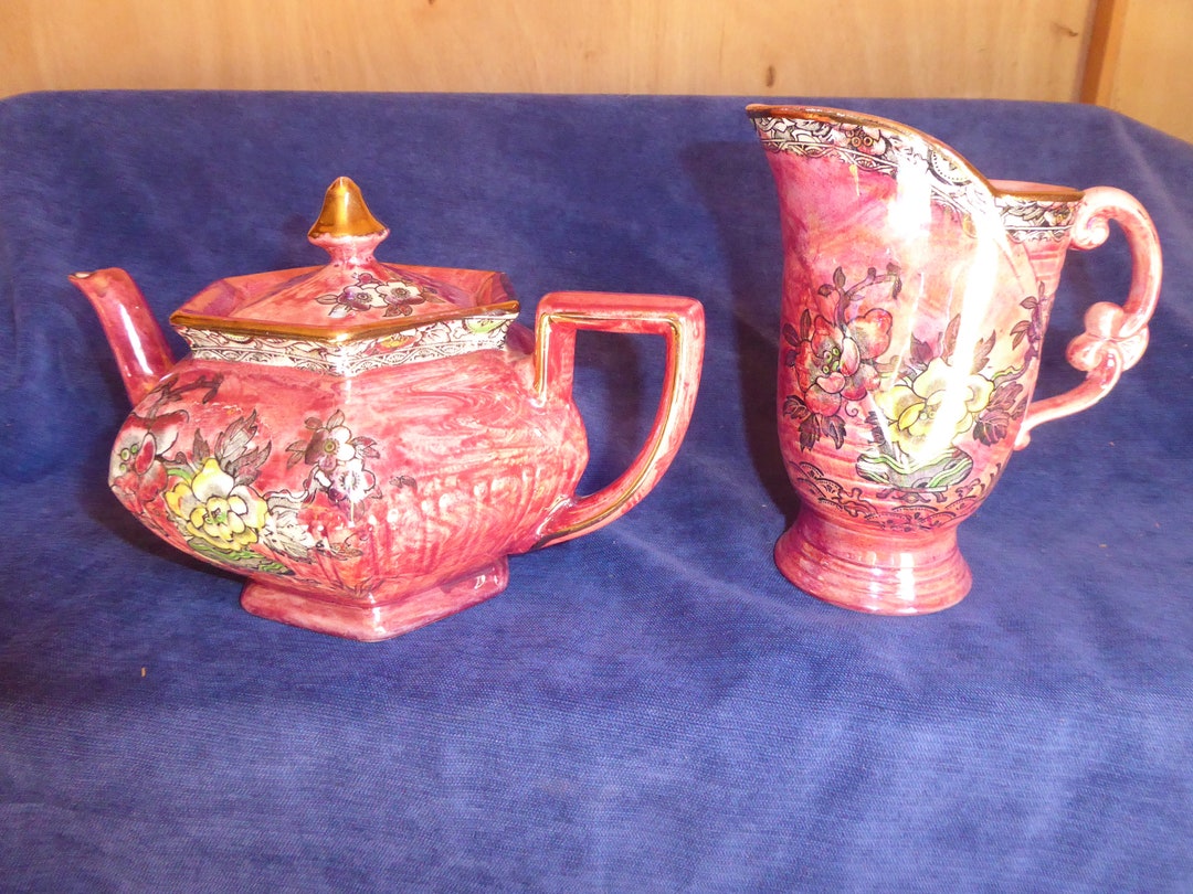 Arthur Wood Astoria Teapot and Milk Jug Etsy UK