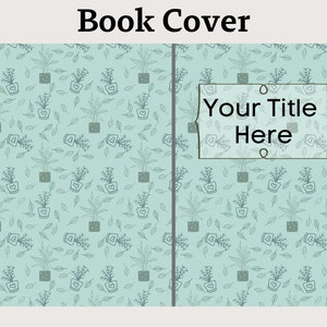 KDP Book Cover Template- Journal Cover Template-Digital Book Cover Template- Logbook Template