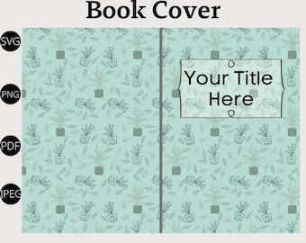 KDP Book Cover Template- Journal Cover Template-Digital Book Cover Template- Logbook Template