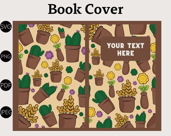 KDP Cover Template- Plant Book Cover Template- Journal Book Cover Template- Logbook Template