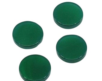 Green Onyx Round Shape Flat Cabochon Gemstone For Jewelry,  Flat Natural Onyx Gemstone For Jewelry Making 8-18mm Size