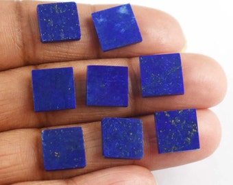 Blue Lapis Lazuli Square Shape Flat Cabochon Gemstone For Jewelry, Cabochon Gemstone, Flat Natural Lapis Lazuli Gemstone For Jewelry Making