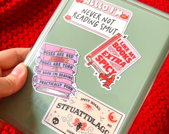 Pegatina mate del Club del Libro Picante: Regalo para lectores obscenos
