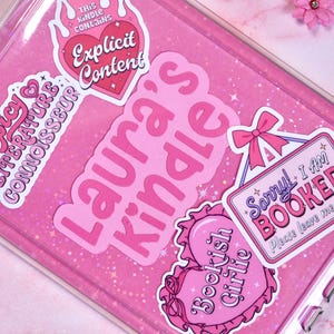 Personalized Kindle Paperwhite Sparkly Insert - Durable Cardstock, Snug Fit