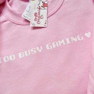Gamer Sweatshirt l Pink Sweatshirt l Gifts for Gamers l Kawaii Sweater l Gamer Girl Sweater l Cozy Gamer l Kawaii Clothing | E-girl Clothing