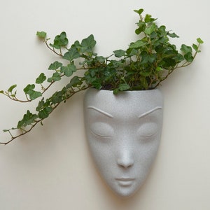 Face Planter | Face Shaped Wall Hanging Planter | Pot for Plants | Head Shaped Pot for Plants