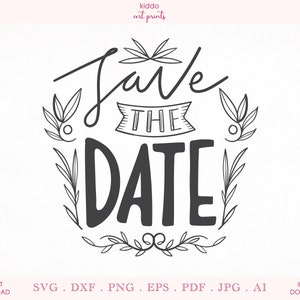 Save the Date SVG, Gratitude SVG, Save the Date Sign, Wedding SVG, Printable Card, Cricut Cutting File, Silhouette