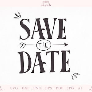 Save the Date SVG, Gratitude SVG, Save the Date Sign, Wedding SVG, Printable Card, Cricut Cutting File, Silhouette