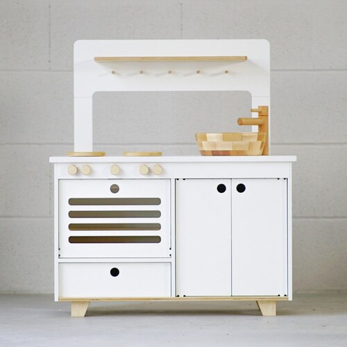 Maple Simple Hearth Wood Play Kitchen Etsy