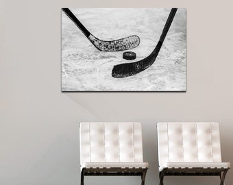 Hockey canvas wall art,Winter sport canvas Hockey wall art Ice rink canvas print Hang Canvas Print Modish Decor