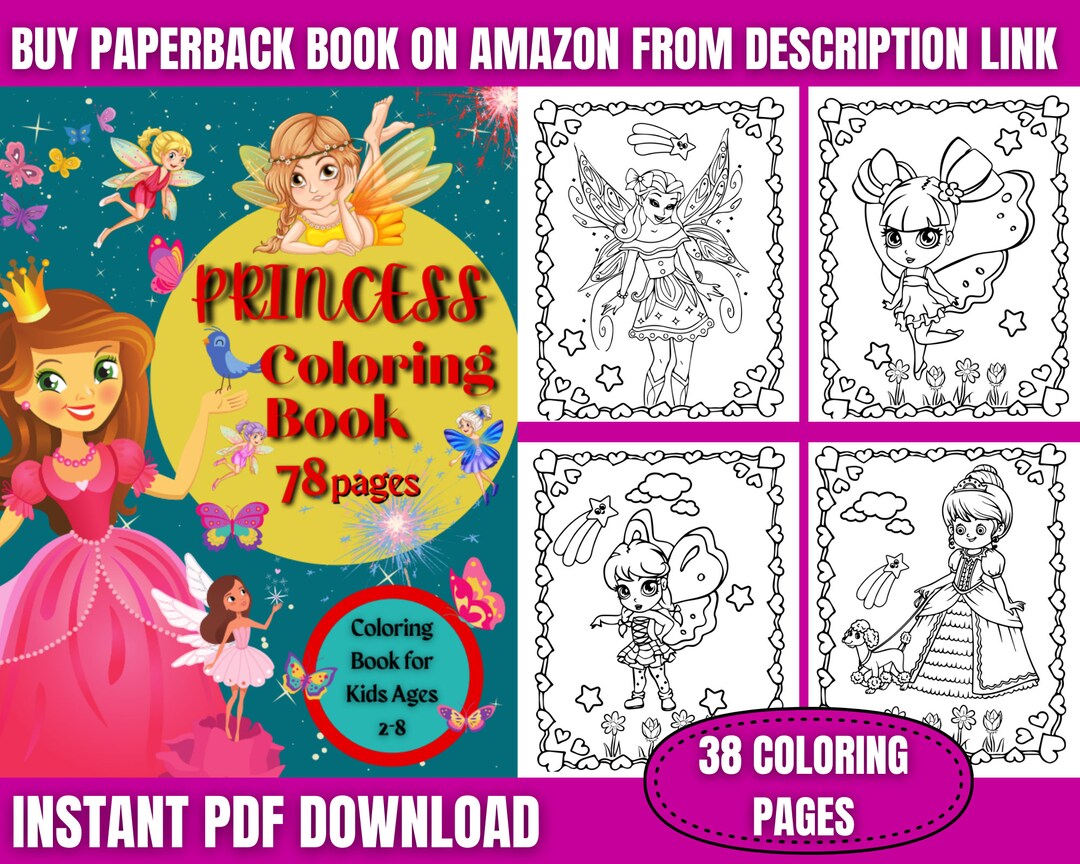 Princess Coloring Pages High Quality Coloring Book for Kids 38 Coloring ...
