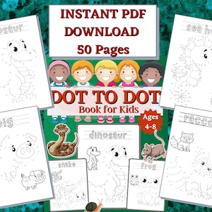 Connect The Dots Book For Kids Ages 4-8: 100 Fun And Challenging Dot To Dot  Activities For Children & Toddlers Ages 4-6 6-8 (Educational Entertainment