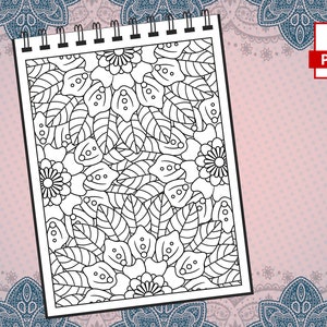 52 páginas abstractas para colorear para adultos / Increíbles páginas para colorear para adultos para niñas, mujeres, hombres y adolescentes / Alivio del estrés y relajación VOL. 1 imagen 8