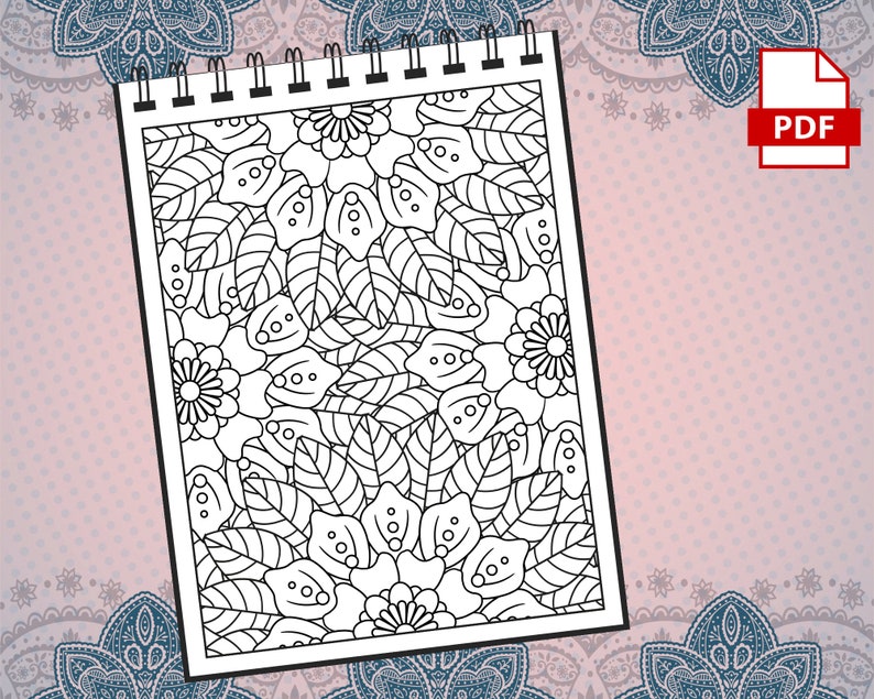 52 páginas abstractas para colorear para adultos / Increíbles páginas para colorear para adultos para niñas, mujeres, hombres y adolescentes / Alivio del estrés y relajación VOL. 1 imagen 8