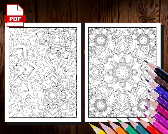 50 Relaxing Mandala Coloring Pages Printable Mandala Coloring