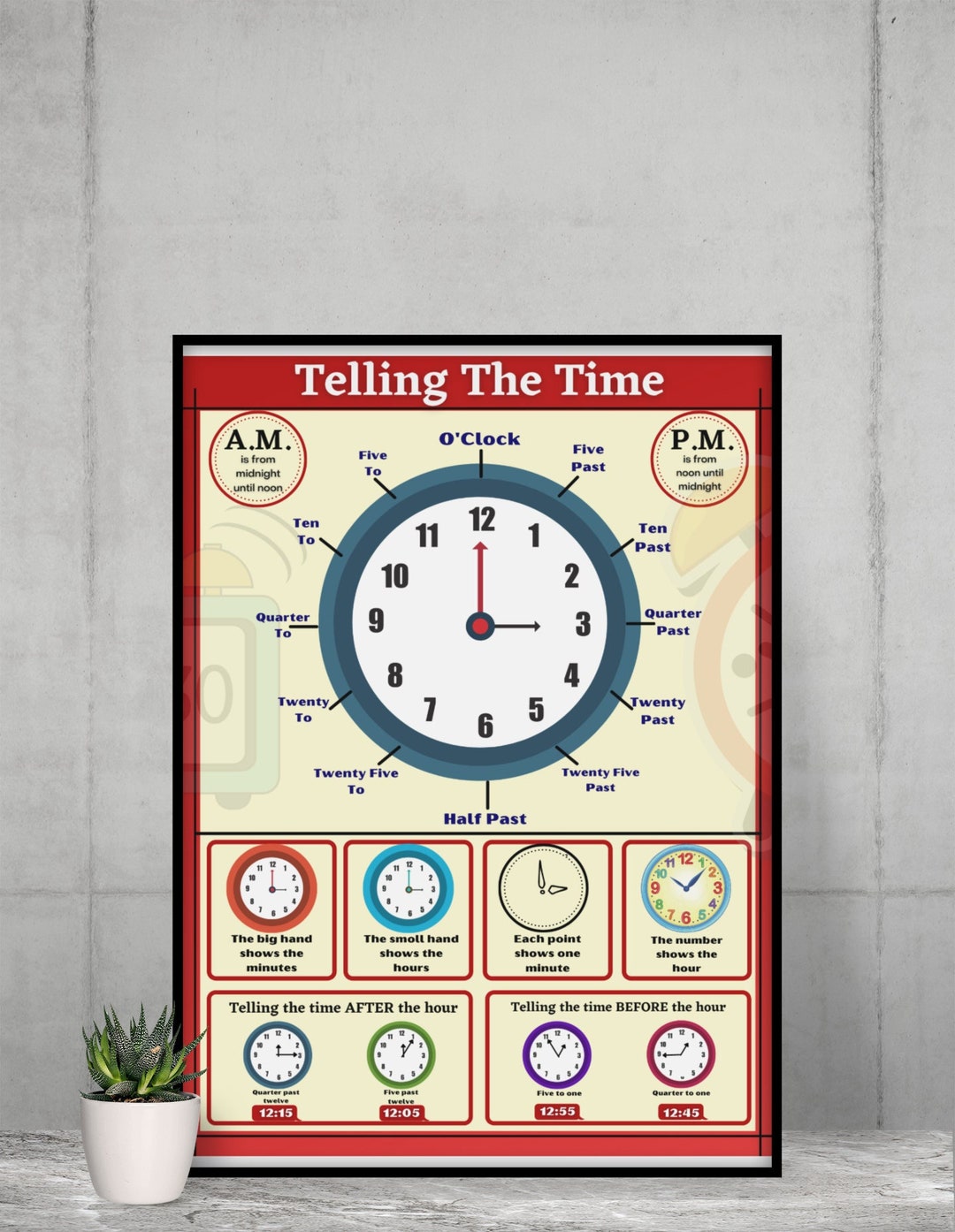 How to Tell the Time | INSTANT DOWNLOAD | Telling the Time ...