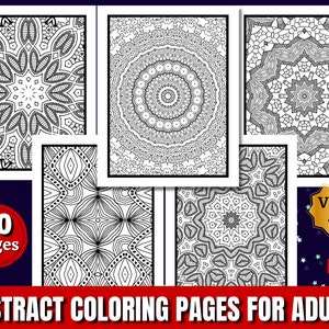 40 Abstract Coloring Pages for Adults | Amazing Adult Coloring Pages For Girls, Women, Men And Teens | Stress Relief and Relaxation VOL. 4