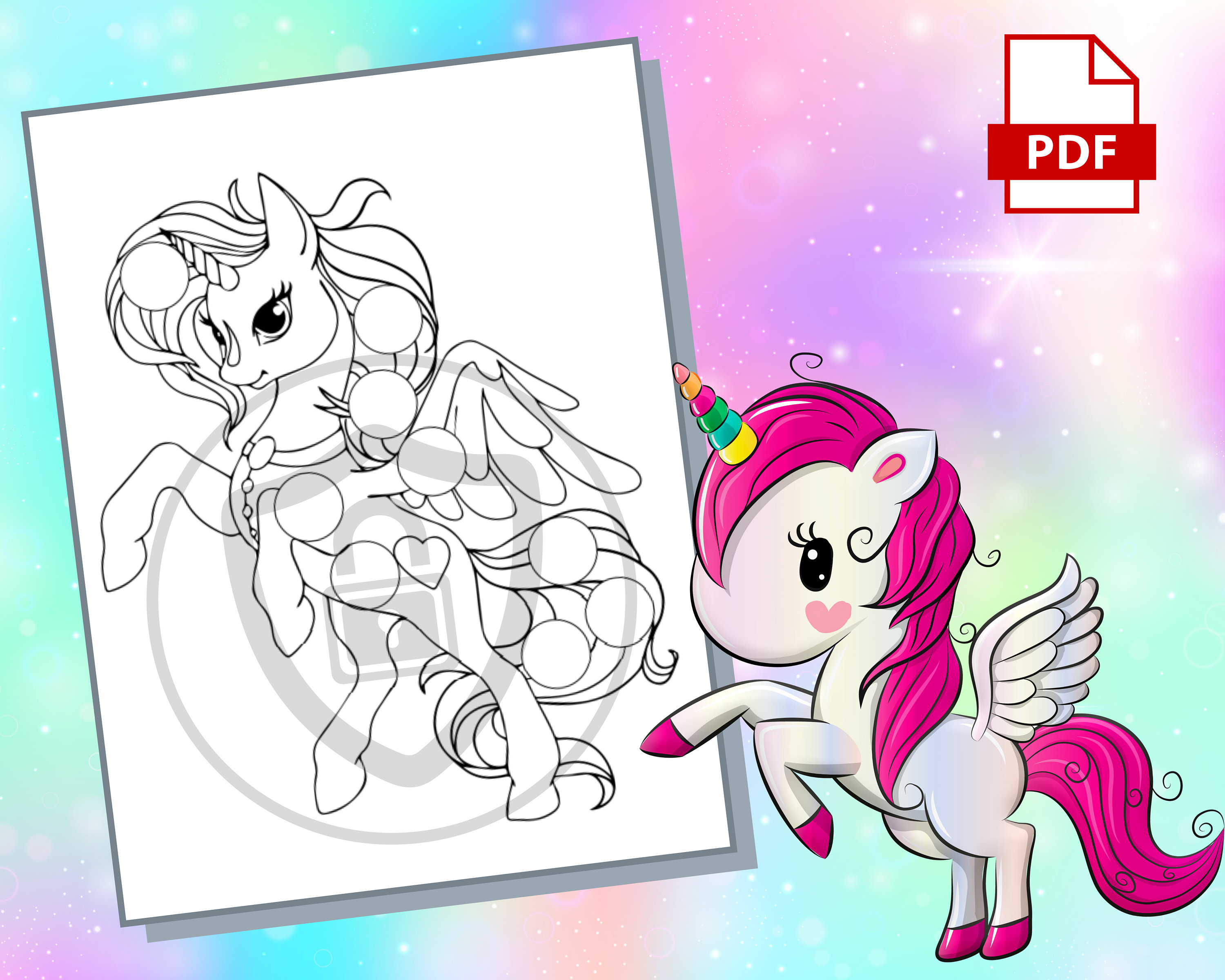 Cute Unicorn Activity Pages 30 Printable Coloring Sheets for Girls and ... Cute Unicorn Activity Pages 30 Printable Coloring Sheets for Girls and ...