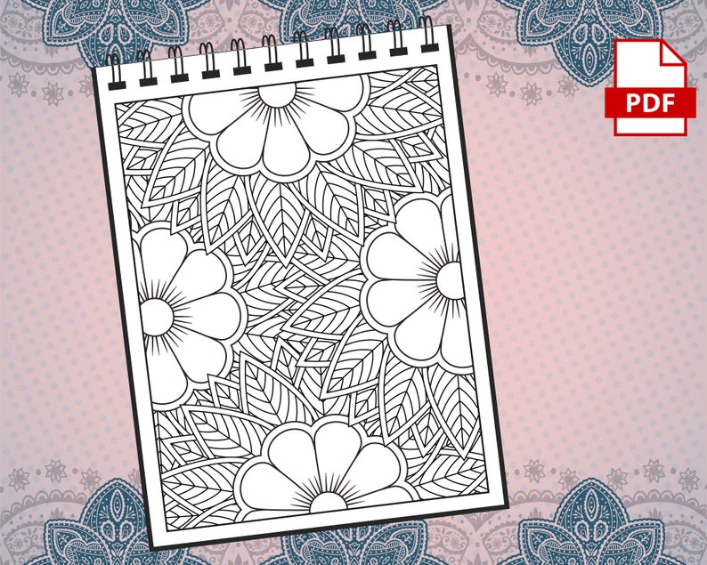 52 páginas abstractas para colorear para adultos / Increíbles páginas para colorear para adultos para niñas, mujeres, hombres y adolescentes / Alivio del estrés y relajación VOL. 1 imagen 6