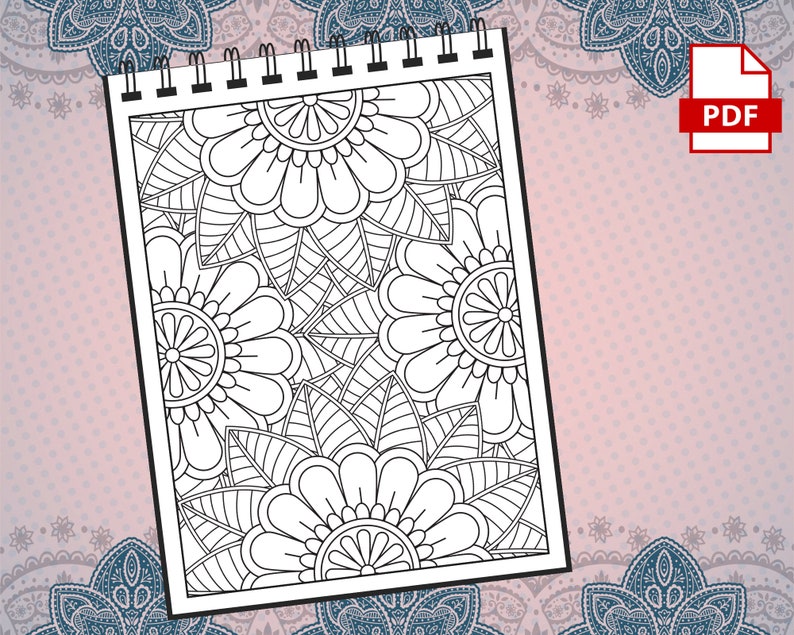 52 páginas abstractas para colorear para adultos / Increíbles páginas para colorear para adultos para niñas, mujeres, hombres y adolescentes / Alivio del estrés y relajación VOL. 1 imagen 9