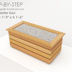 DIY Planter Box Plans 3'-6" X 1'-9" X H 1'-6", a Step-by-step Guide in ...