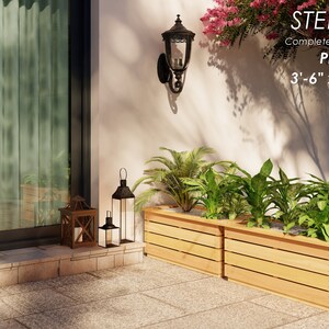 DIY Planter Box Plans 3'-6" X 1'-9" X H 1'-6", a Step-by-step Guide in ...