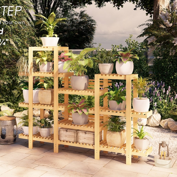 Support pour plantes 6'-7" x 1'-1 1/4" Plans de bricolage en mesures impériales, guide étape par étape