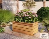 DIY Planter Box Plans: Step-by-Step Guide (PDF) with imperial measurements