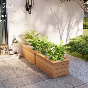 DIY Planter Box Plans 3'-6" X 1'-9" X H 1'-6", a Step-by-step Guide in ...