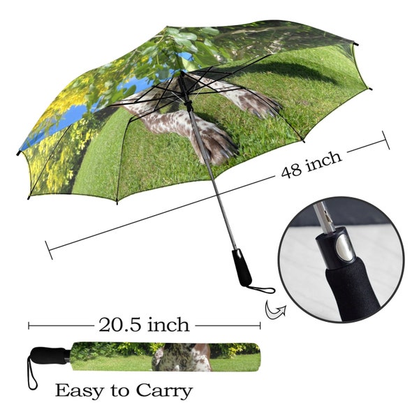 Custom Print Umbrella with Logo or Photo Pets and Family Semi-Auto 48 inches