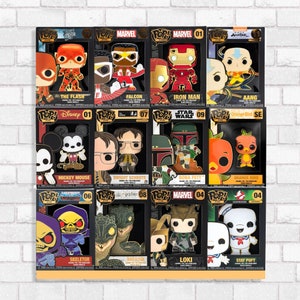 Wyświetlacz ścienny na 12 Funko Pop in Box, gotowy do użycia