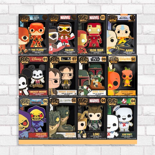 Wall Display For12 Funko Pop in Box Ready to Use Etsy