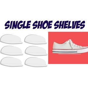 Pack d&#39;étagères flottantes en acrylique transparent pour chaussures simples