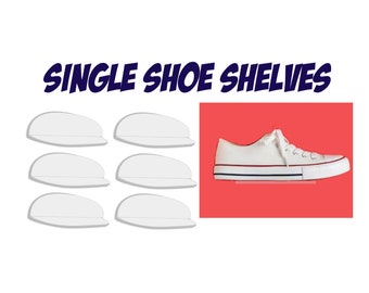 Clear Acrylic Single Shoe Floating Shelves Pack