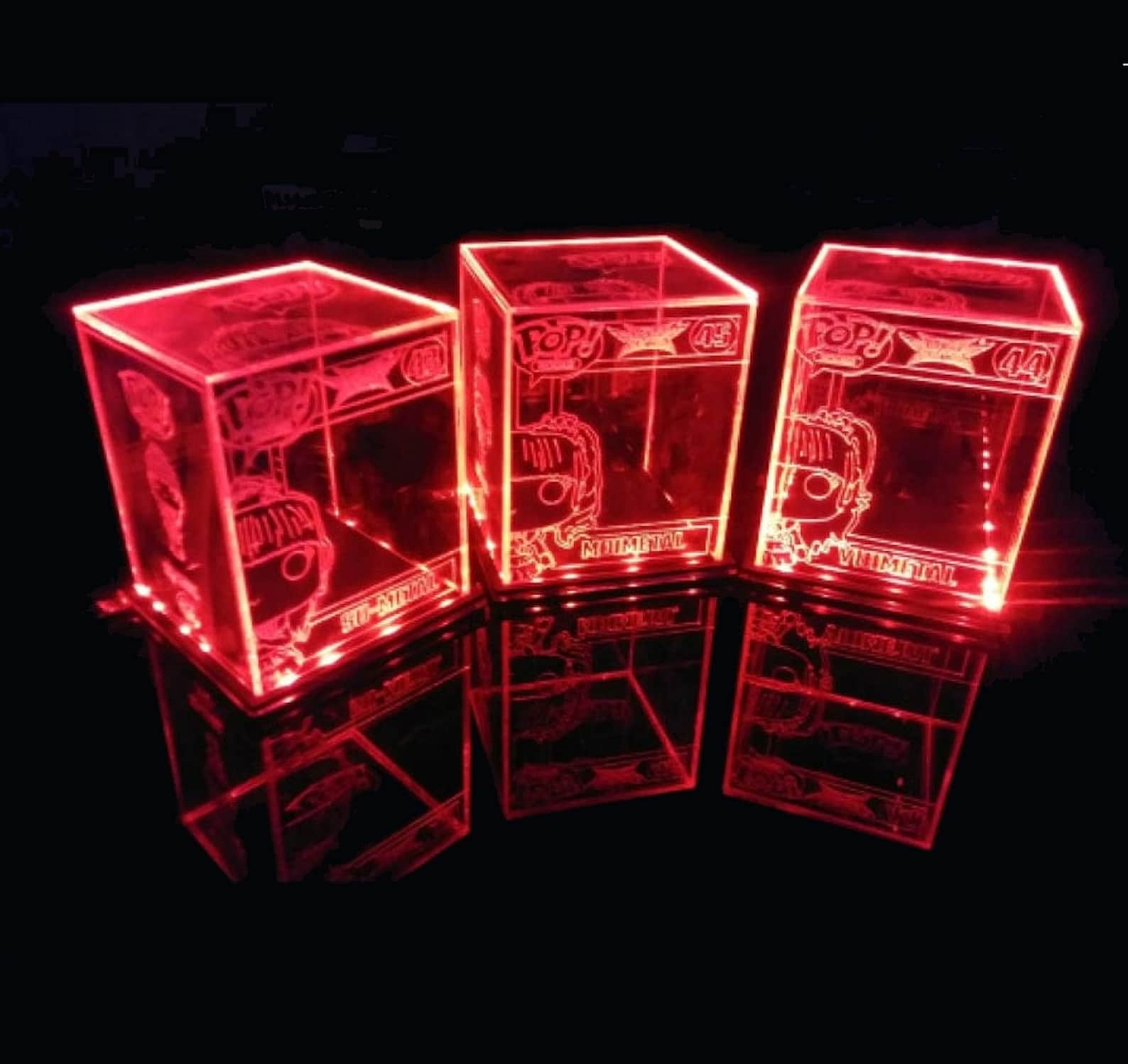 LED Case Lamp for Unboxed Funko Pop 3 Sides Design Custom Etsy