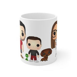 Custom Made Funko Mug, Family Friends and/or Pets