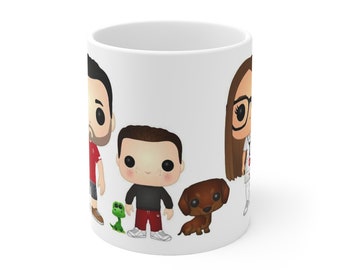 Custom Made Funko Mug, Family Friends and/or Pets