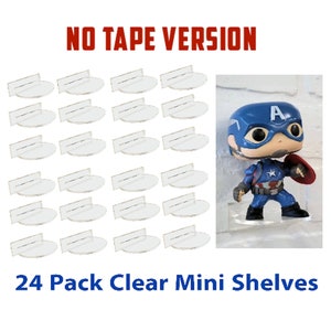 24 Pack Shelves for Unboxed Funko Pop Floating Stands No Tape Version
