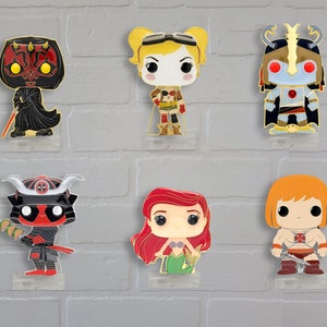 6er Pack Regal für ungeboxte Funko Pop Floating Ständer