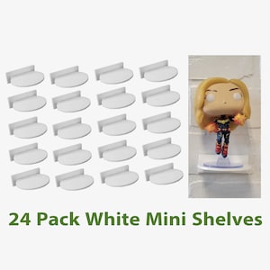 24er Pack weiße Regalböden für unboxed Funko Pop Floating Ständer