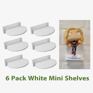 6er Pack weiße Regale für funko Pop Floating Ständer