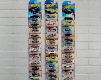 Acrylic Display Rack for Diecast 1/64 on Blister, Hot Wheels
