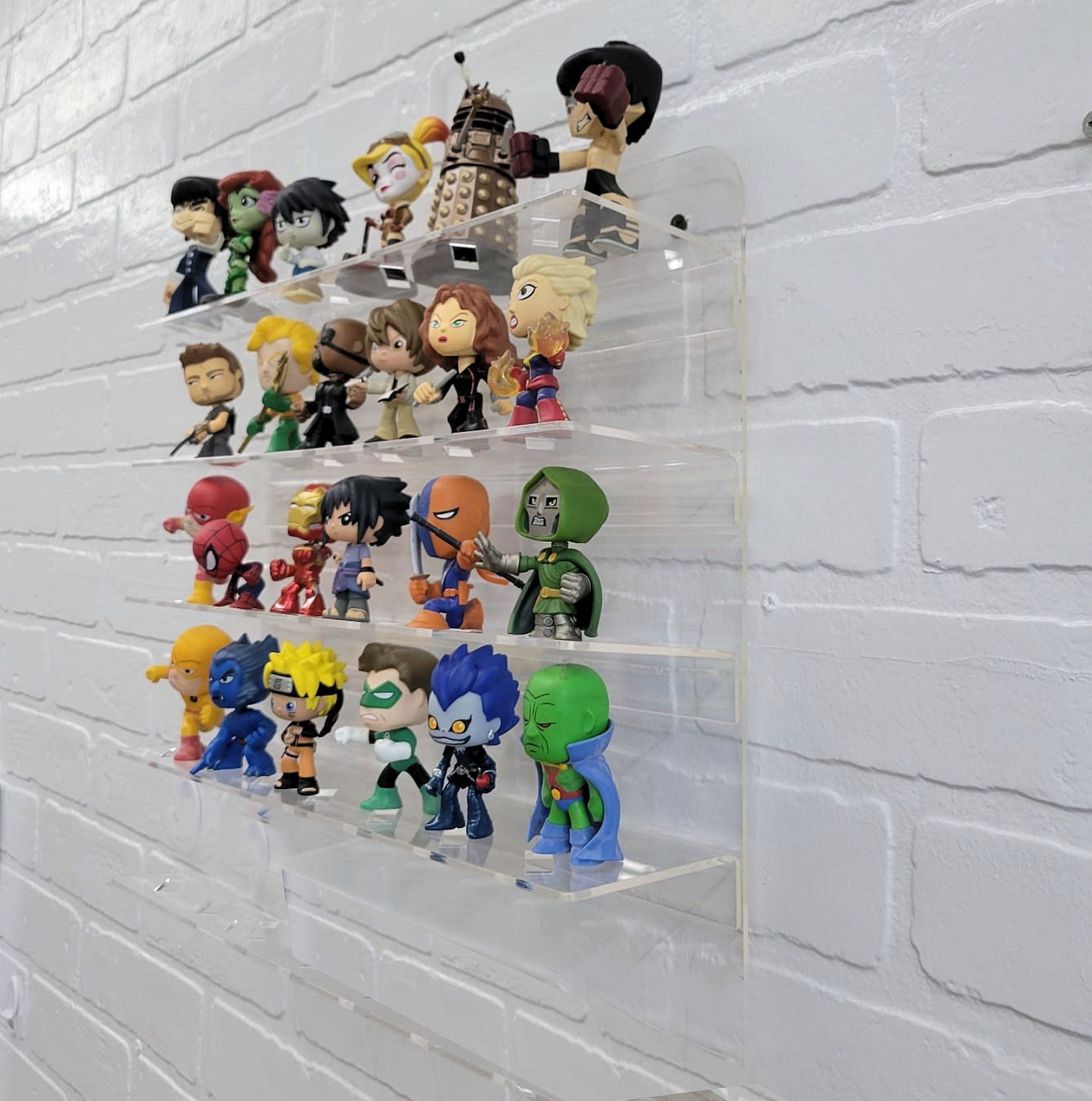 Acrylic Wall Display Case for 24 Mystery Minis No Assembly Etsy