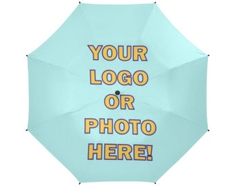 Custom Print Umbrella with Logo or Photo Pets and Family Semi-Auto 48 inches