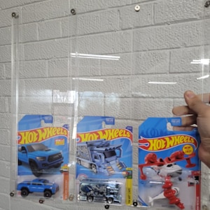 Acrylic Display  for Diecast 1/64 on blister, Hot Wheels, Matchbox and more