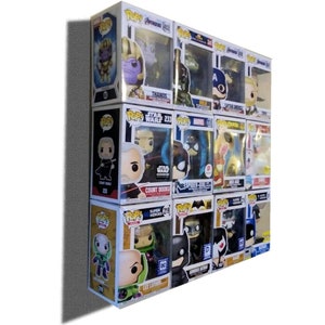 Wall Display for12 Funko Pop in Box or Pins, ready to use