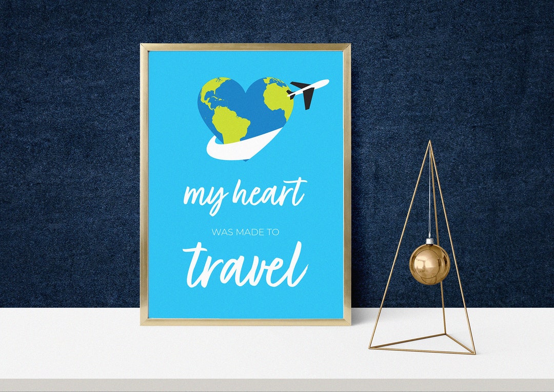 Printable Travel Quote Wall Art Quote Etsy