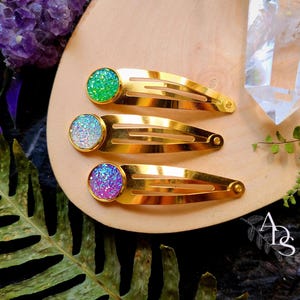 gold hair clips gold hair barrette flexible barrettes wedding hair clip hair accessories glitter barrettes purple green