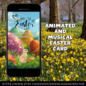 BIGLIETTO DI BUONA PASQUA, e-card animata, e-card musicale, e-card coniglietto pasquale, biglietto di Pasqua digitale, invia tramite SMS, invia tramite e-mail, video biglietto di Pasqua
