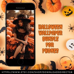 HALLOWEEN WALLPAPER BUNDLE, instant download halloween phone backgrounds, wallpaper for phone, iphone wallpapers, android wallpapers
